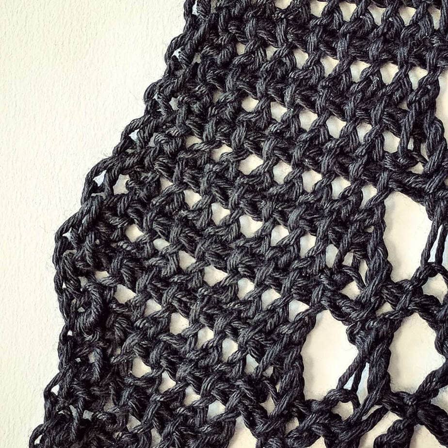 Tunisian Crochet Little Diamond Stitch  Increases and Decreases Also  Explainedd 